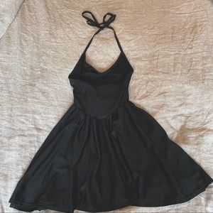 American Apparel Black Halter Dress